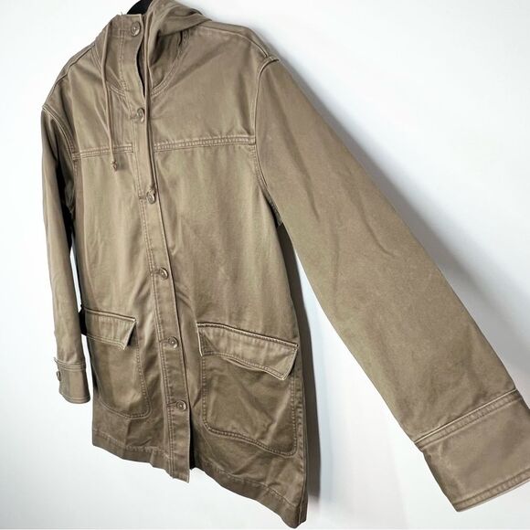 Aritzia Talula Wessex Canvas Jacket Green Utility Boxy Army Style Jacket Small - Picture 3 of 10